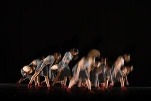The abstract movement of the dance photo