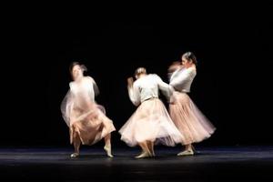 The abstract movement of the dance photo