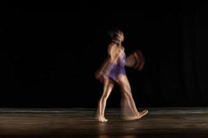 The abstract movement of the dance photo