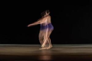 The abstract movement of the dance photo