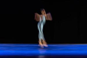 The abstract movement of the dance photo