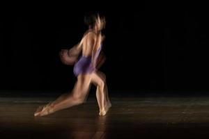 The abstract movement of the dance photo