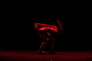 The abstract movement of the dance photo