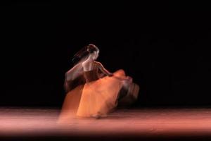 The abstract movement of the dance photo