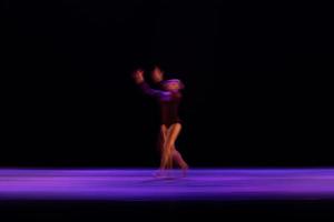 The abstract movement of the dance photo