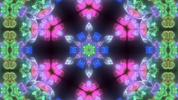 Multicolored Motion Graphics Kaleidoscope video