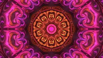 kaléidoscope de fond graphique de mouvement rose