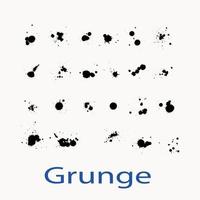 elementos de puntos grunge vector