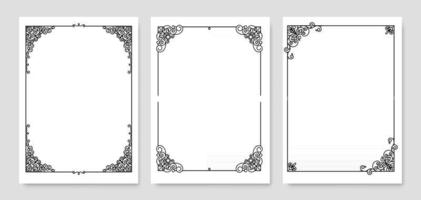 Vintage Frame Set Collection vector