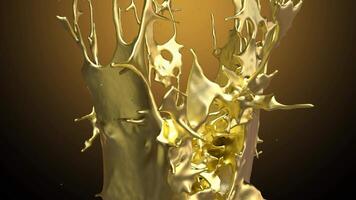 Liquid Gold Fluid Explosion video
