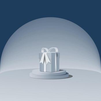 Estudio de plataforma 3d vector