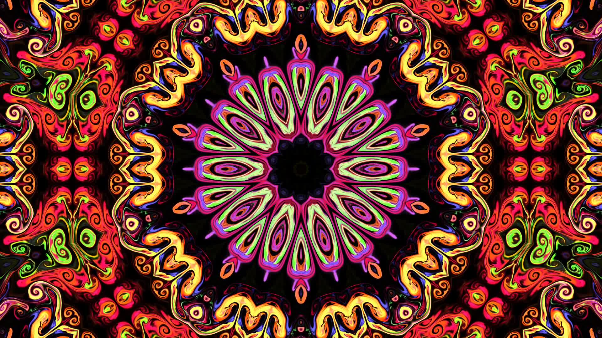 Motion Graphics Animated Background with Kaleidoscope Sequence 2403747