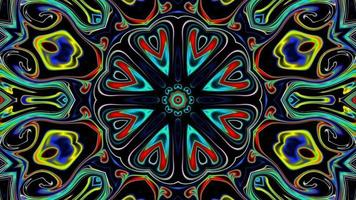 Motion Graphics Animated Background with Kaleidoscope Sequence video