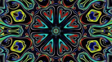 Motion Graphics Animated Background with Kaleidoscope Sequence video