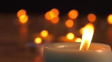 romantisches Kerzenlicht video