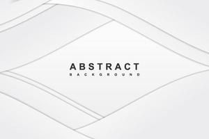 Abstract white background with wave decoration vector