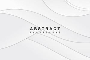 Abstract white background with wave decoration vector