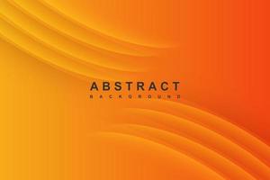 Abstract modern background orange with shadow decoration vector