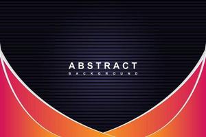 Abstract modern black and gradient background with diagonal waves lines vector