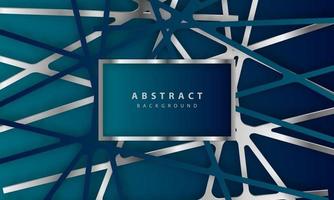 Abstract background with dark blue paper cut abstract realistic paper cut decoration textured vector