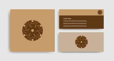 Creative Logo Templates With Business Card vector