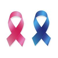 cintas de concientización sobre el cáncer de mama y próstata