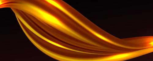 Golden Silk Fabric Abstract Background vector