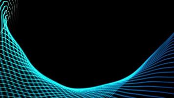 Wave Blue Green Particle Background Seamless Loop video