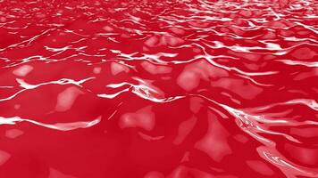 une mer infinie de jus rouge