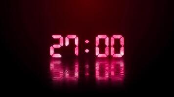 digitaler Countdown-Timer video
