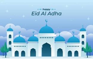 concepto de fondo de eid al adha vector