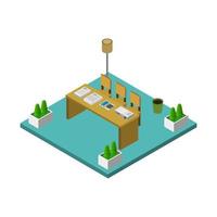 Isometric Conference Room vector
