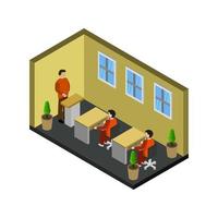 Isometric Conference Room vector