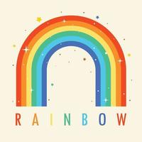 Concept Of A Colorful Rainbow vector
