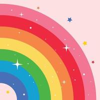 Concept Of A Colorful Rainbow vector