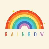 Concept Of A Colorful Rainbow vector