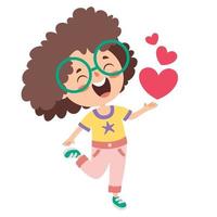 Love Concept With Cartoon Character vector