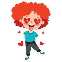 Love Concept With Cartoon Character vector