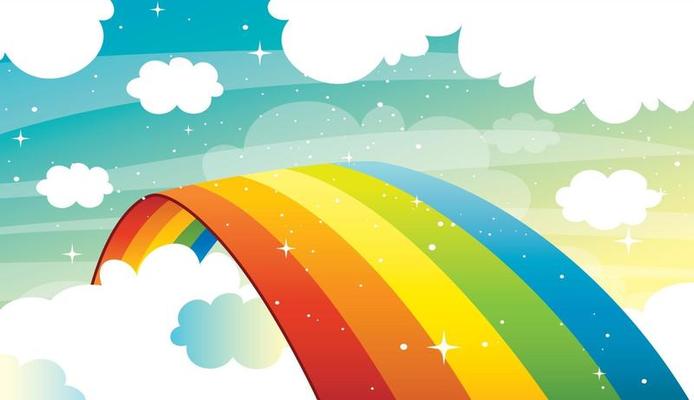 Concept Of A Colorful Rainbow