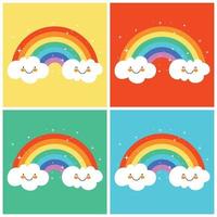 Concept Of A Colorful Rainbow vector