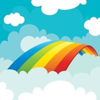 Concept Of A Colorful Rainbow vector