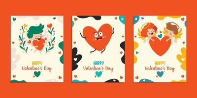 Love Concept With Cartoon Character vector