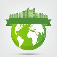 Ecology eco global concept vector