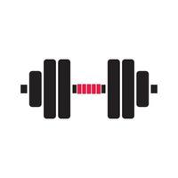 Symbolic icon of dumbbell for fitness vector