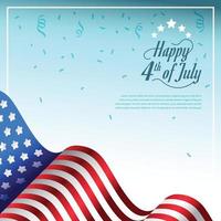 American Flag Background vector