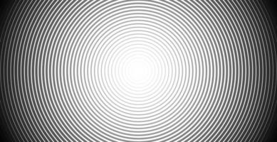 Concentric circle sound wave abstract line pattern vector
