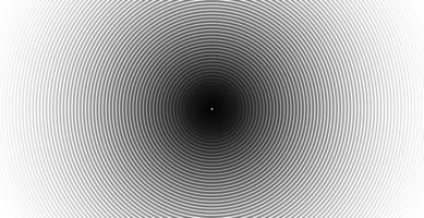 Concentric circle sound wave abstract line pattern vector