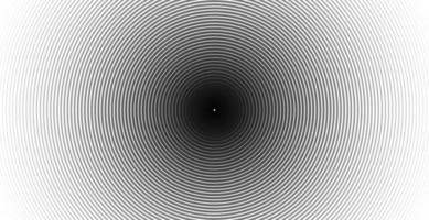 Concentric circle sound wave abstract line pattern vector