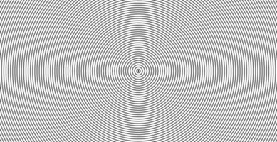 Concentric circle sound wave abstract line pattern vector