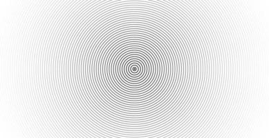 Concentric circle sound wave abstract line pattern vector